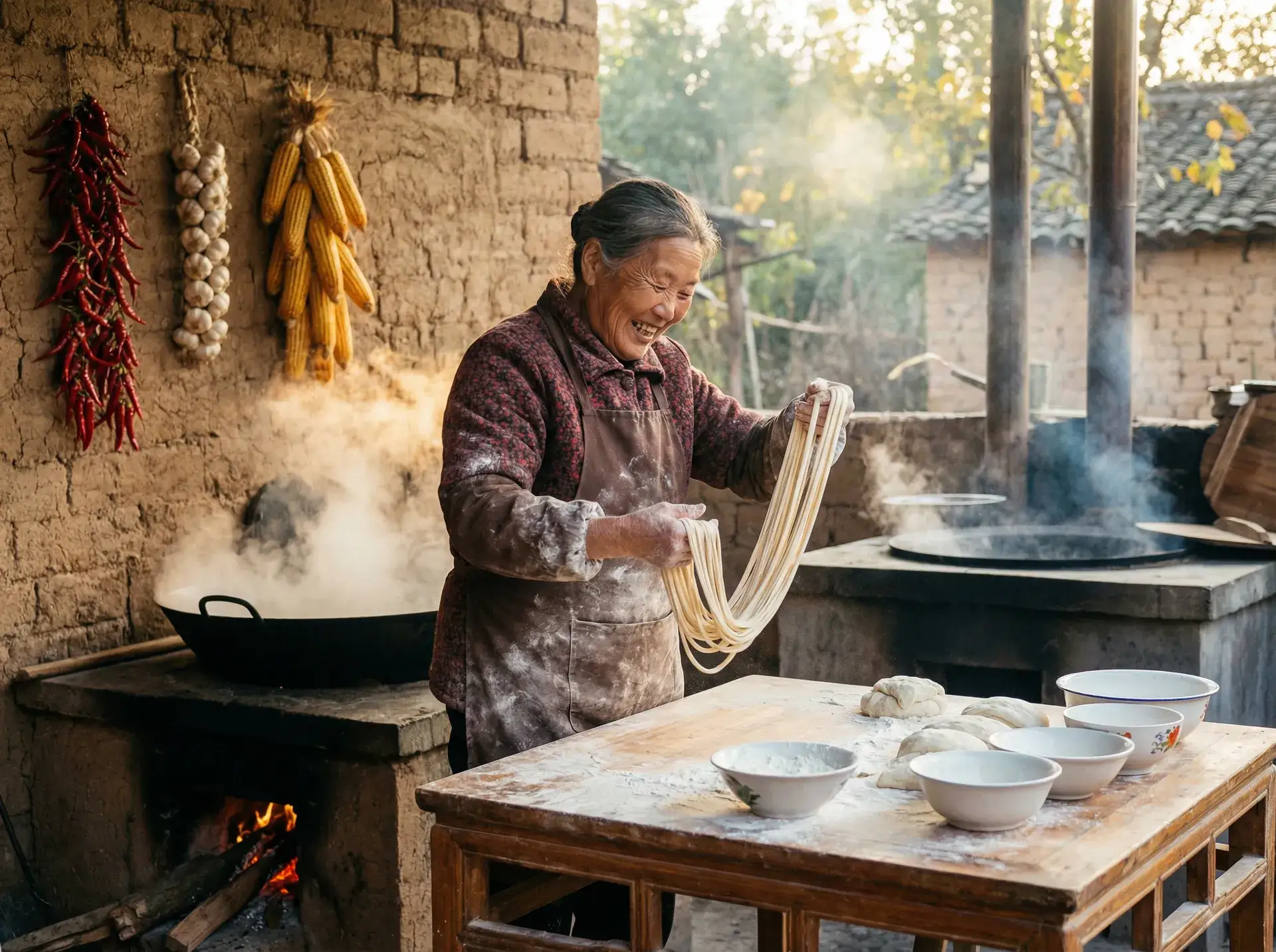 农家大嫂手擀面 - 圣斗士星矢圣域传说下载 乡村美食
